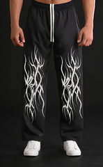 Black baggy streetwear trousers, Urban Edge style - Elitewear X