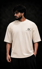 Skin tone drop shoulder oversized t-shirt with Dragon Breakout print - Elitewear
X