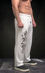 Grey baggy trousers with Dragon Strike graphic print - Elitewear X