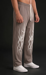 Beige baggy streetwear trousers, Urban Edge style - Elitewear X