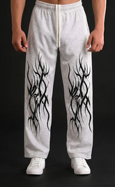 Grey baggy streetwear trousers, Urban Edge style - Elitewear X