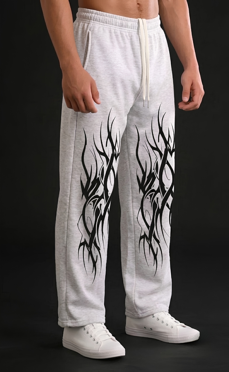 Grey baggy streetwear trousers, Urban Edge style - Elitewear X