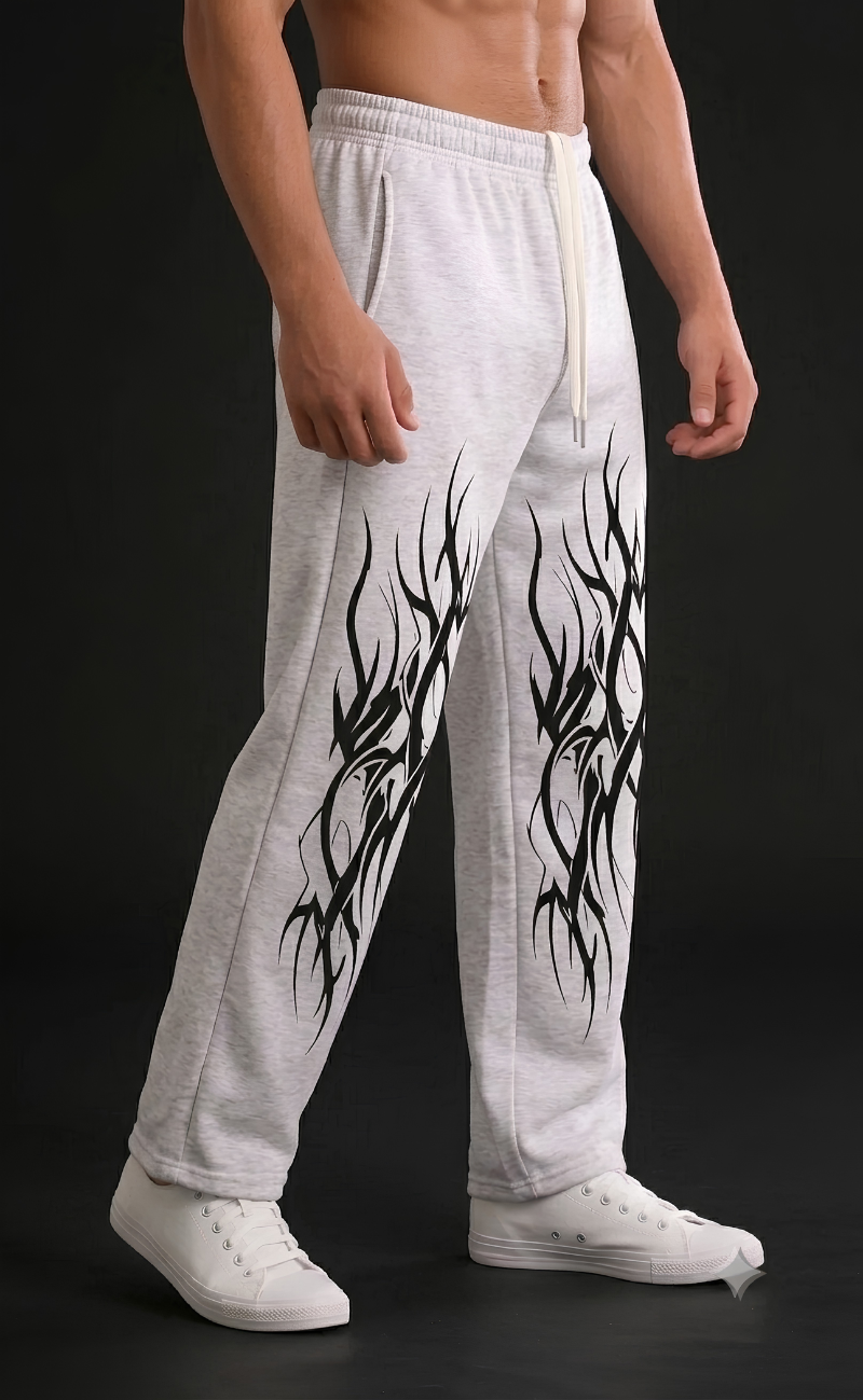 Grey baggy streetwear trousers, Urban Edge style - Elitewear X