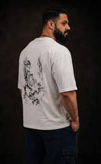 Skin tone drop shoulder oversized t-shirt with Dragon Breakout print - Elitewear
X
