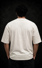 Skin tone drop shoulder oversized t-shirt with Elitewear X logo print