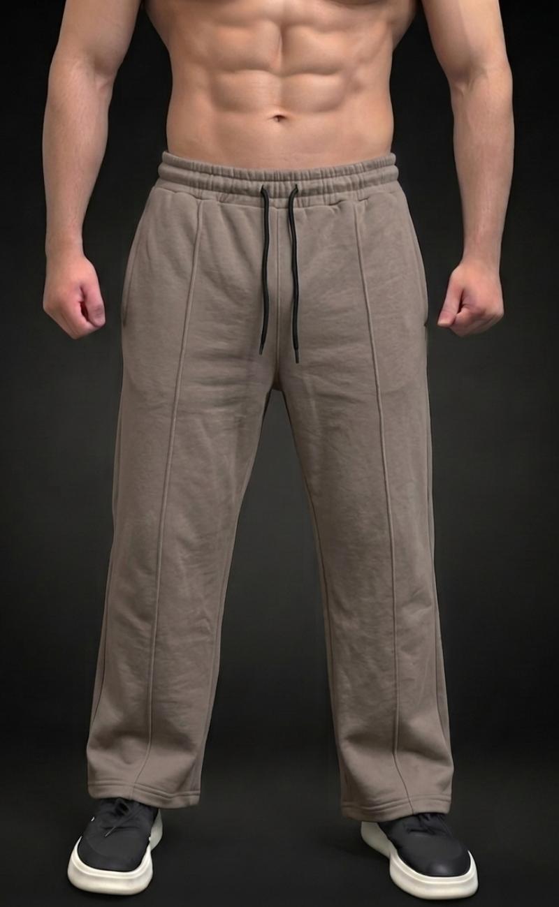 Beige essential baggy trousers for men - Elitewear X