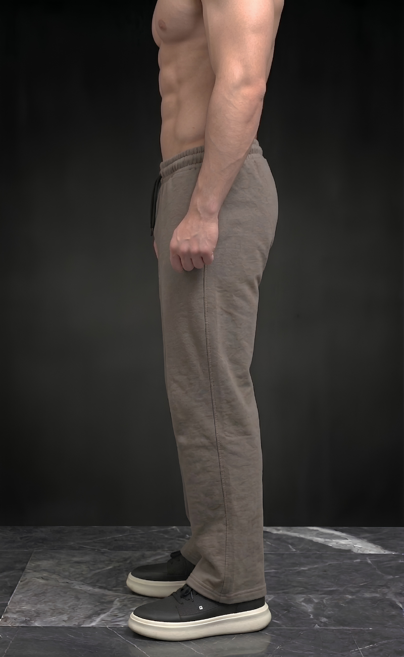 Beige plain baggy trousers - Elitewear X