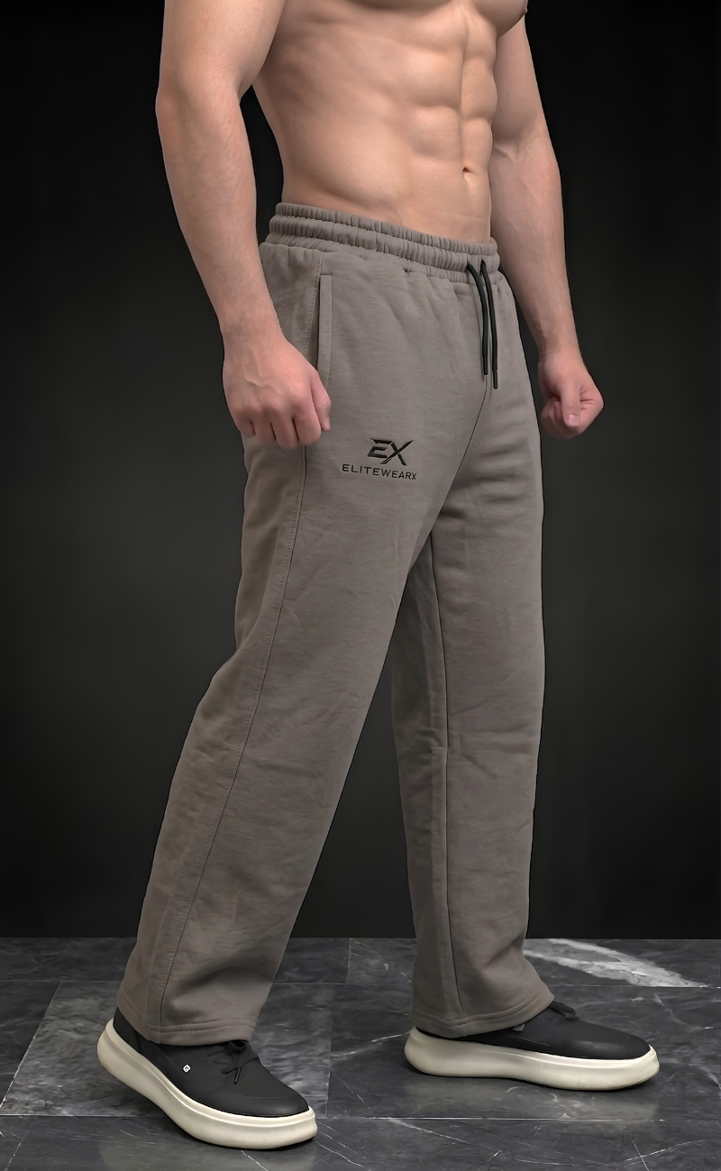 Beige plain baggy trousers - Elitewear X